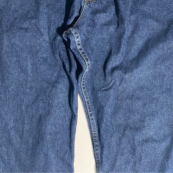 GOOD- 44 x 32 Big Mens Wrangler Authentics Jeans Pants Cotton Dk Blue 10ZM200RD - Picture 3 of 11